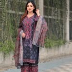 printed and embroidered 3-piece lawn salwar kameez suit