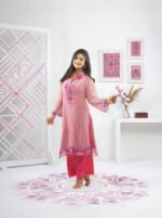Pink Bean Elias Heritage Embroidered Kurta Set