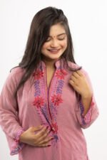 Pink Bean Elias Heritage Embroidered Kurta Set - Image 5