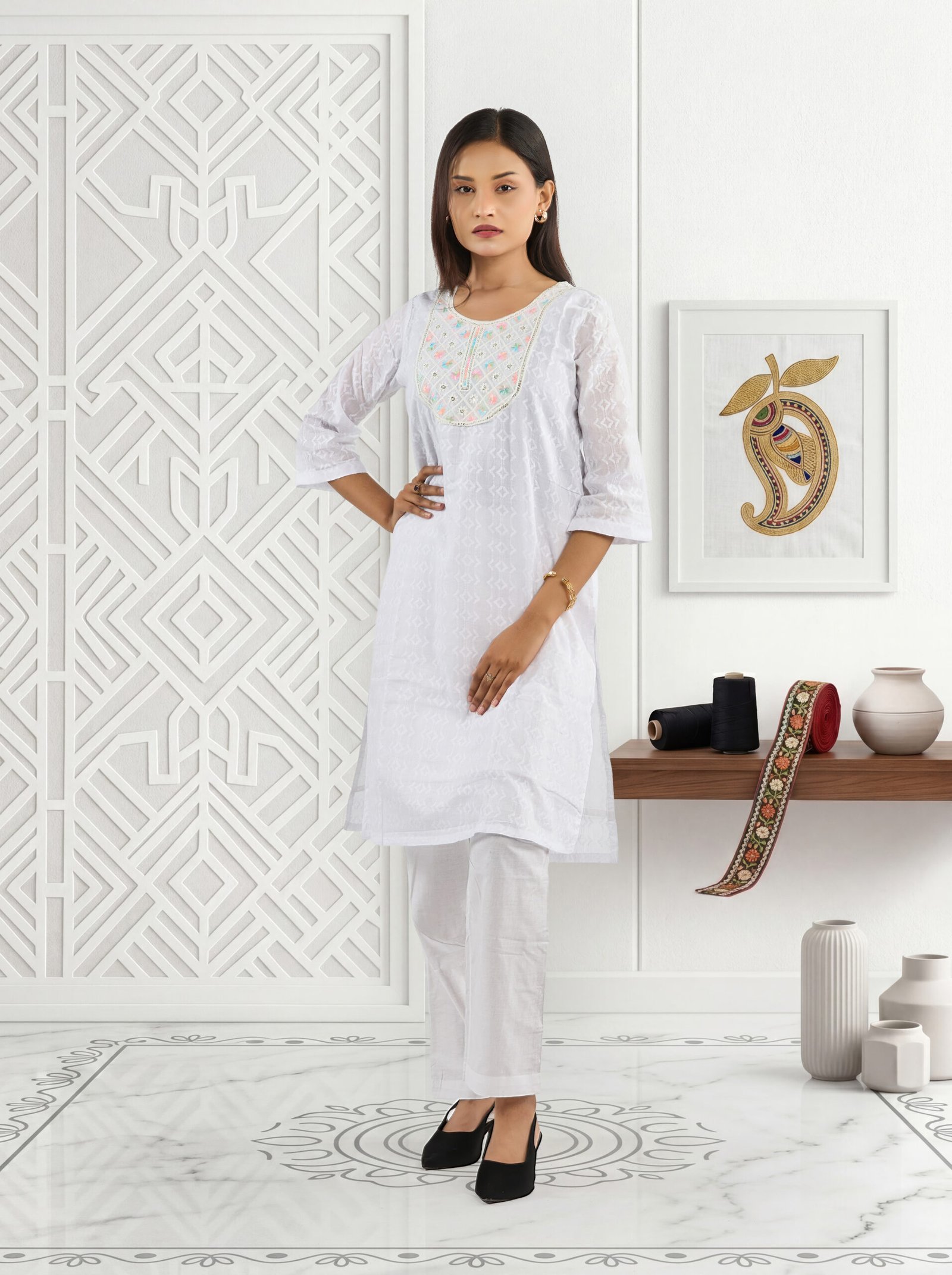 03Dress_1 Two Piece White - Image 1