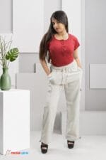 Women’s Baggy Fit Cargo Pants - Image 2