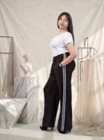 Women’s Track Pants with Side Stripes | High Waist Joggers | Casual Sportswear & Gym Wear Trousers - Image 2