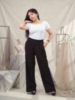 Women’s Track Pants with Side Stripes | High Waist Joggers | Casual Sportswear & Gym Wear Trousers - Image 3