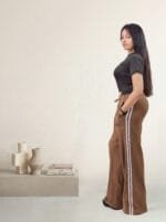 Women’s Track Pants with Side Stripes | High Waist Joggers | Casual Sportswear & Gym Wear Trousers - Image 3