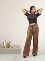 Women’s Track Pants with Side Stripes | High Waist Joggers | Casual Sportswear & Gym Wear Trousers - Image 4
