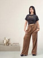 Women’s Track Pants with Side Stripes | High Waist Joggers | Casual Sportswear & Gym Wear Trousers - Image 6