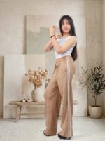 Women’s Track Pants with Side Stripes | High Waist Joggers | Casual Sportswear & Gym Wear Trousers - Image 4