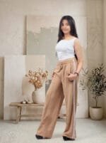 Women’s Track Pants with Side Stripes | High Waist Joggers | Casual Sportswear & Gym Wear Trousers - Image 5
